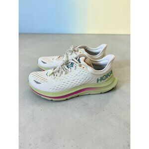 HOKA Womens Kawana Blanc de Blanc Butterfly Sneakers Size 10